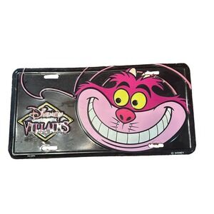 Vintage Walt Disney Villains License Plate Cheshire Cat Vtg Disney